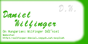 daniel wilfinger business card